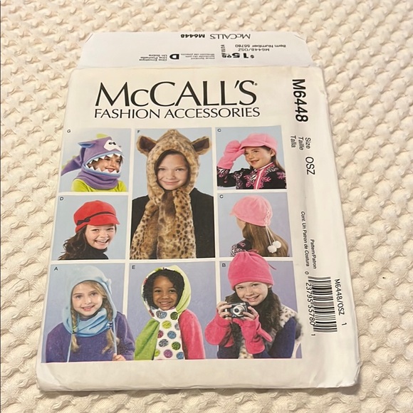 McCall's Other - McCall's Fashion Accessories Pattern